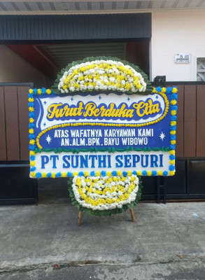 Papan Bunga Duka di Srengsem